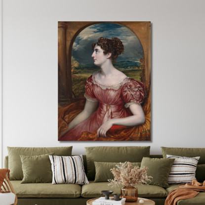 Miss Puxley John Linnell jln18 quadro stampato su tela
