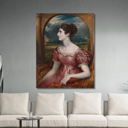 Miss Puxley John Linnell jln18 quadro stampato su tela