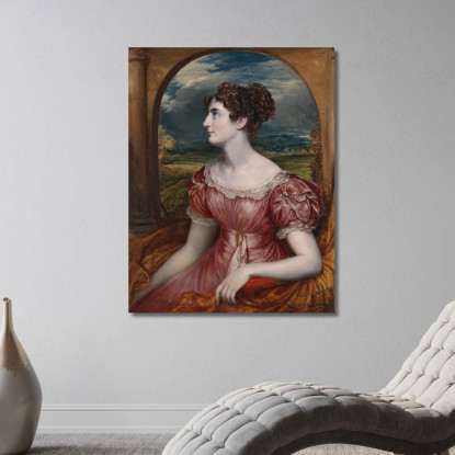 Miss Puxley John Linnell jln18 quadro stampato su tela