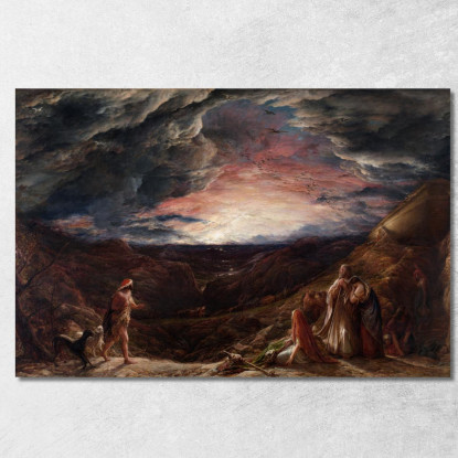 Noè La Vigilia Del Diluvio John Linnell jln22 quadro stampato su tela