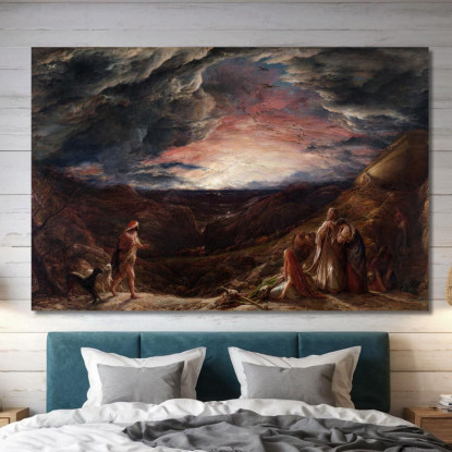 Noè La Vigilia Del Diluvio John Linnell jln22 quadro stampato su tela