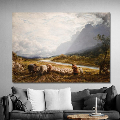 La Nuvola John Linnell jln27 quadro stampato su tela
