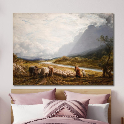 La Nuvola John Linnell jln27 quadro stampato su tela