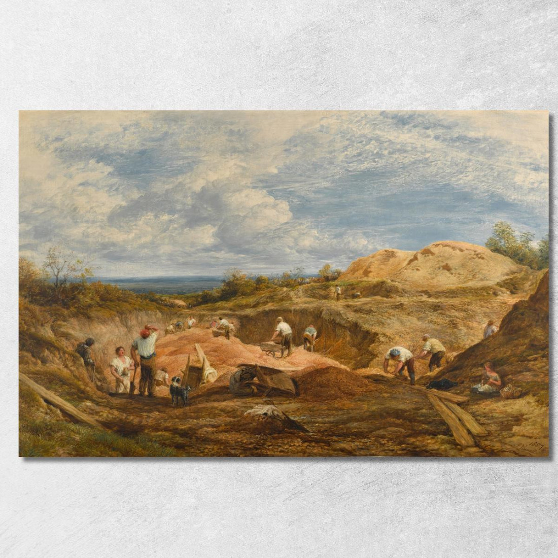 Le Cave Di Ghiaia Di Kensington John Linnell jln28 quadro stampato su tela