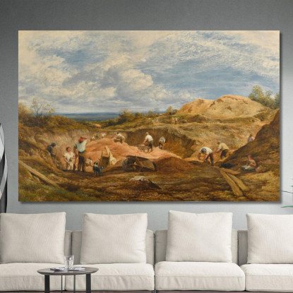 Le Cave Di Ghiaia Di Kensington John Linnell jln28 quadro stampato su tela