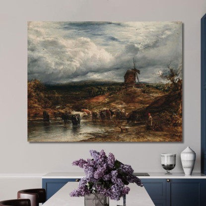 Il Mulino A Vento John Linnell jln31 quadro stampato su tela