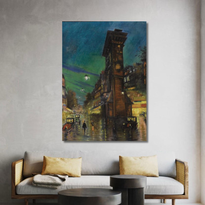 Paesaggio Urbano Konstantin Alexeevich Korovin kak3 quadro stampato su tela