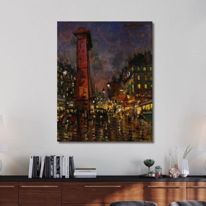 La Porte Saint Denis Konstantin Alexeevich Korovin kak10 quadro stampato su tela