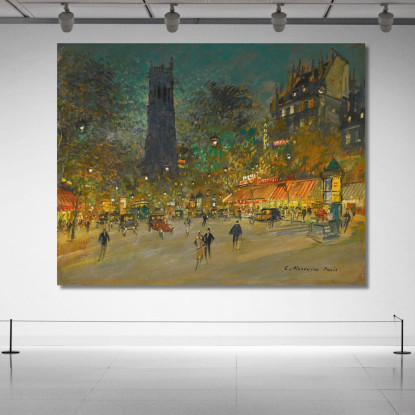 La Tour Saint Jacques Konstantin Alexeevich Korovin kak11 quadro stampato su tela
