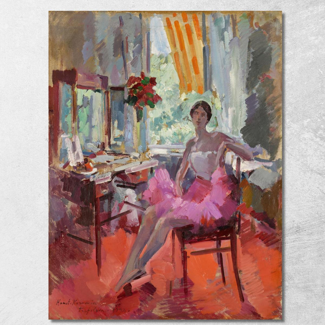 Ritratto Della Ballerina Vera Trefilova Konstantin Alexeevich Korovin kak22 quadro stampato su tela