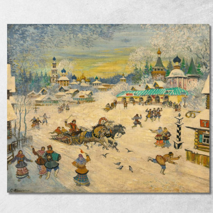 Piazza Della Città Konstantin Alexeevich Korovin kak31 quadro stampato su tela