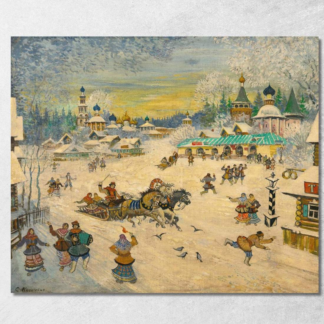 Piazza Della Città Konstantin Alexeevich Korovin kak31 quadro stampato su tela