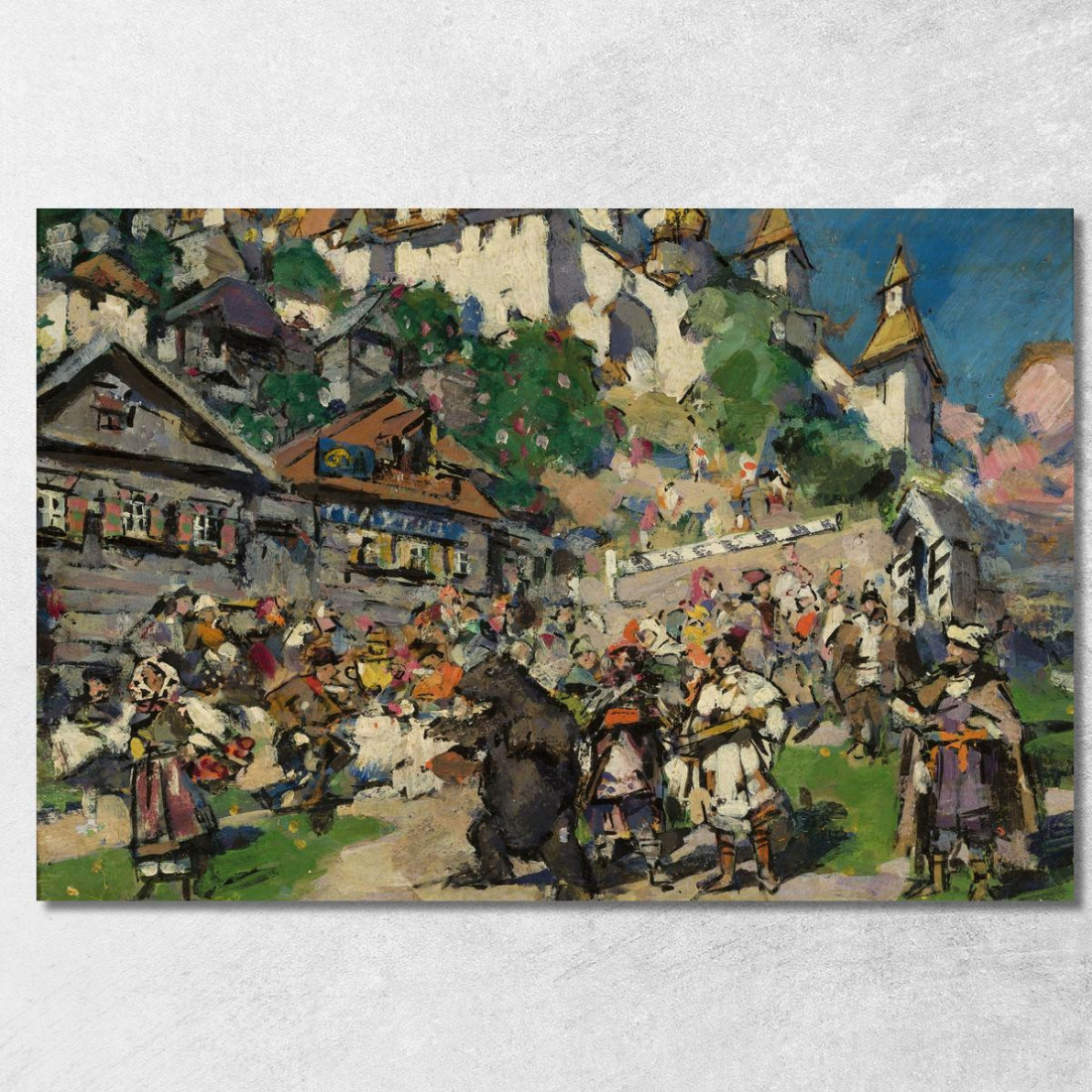 Con Orsi In Siberia Konstantin Alexeevich Korovin kak42 quadro stampato su tela