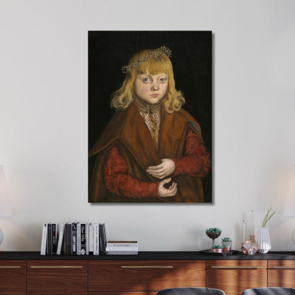 Un Principe Di Sassonia Lucas Cranach the Elder lce1 quadro stampato su tela
