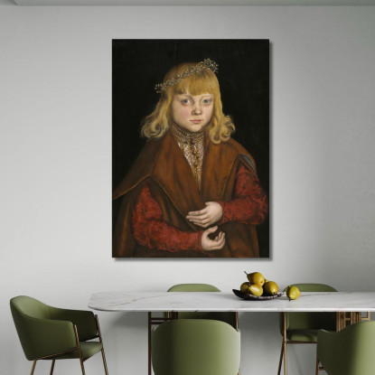 Un Principe Di Sassonia Lucas Cranach the Elder lce1 quadro stampato su tela
