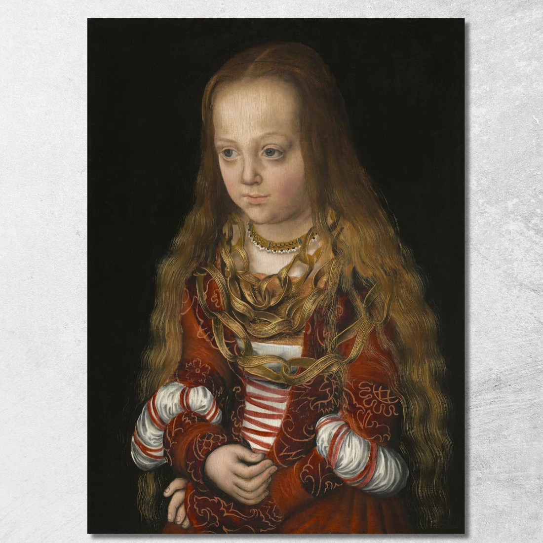 Una Principessa Di Sassonia Lucas Cranach the Elder lce2 quadro stampato su tela