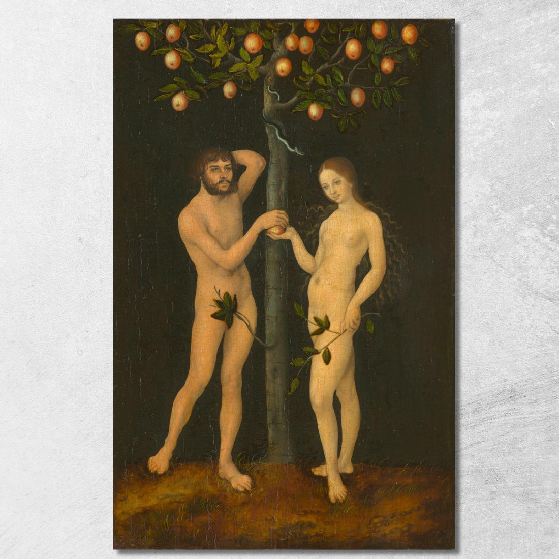 Adamo Ed Eva 3 Lucas Cranach the Elder lce4 quadro stampato su tela