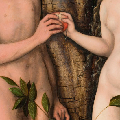 Adamo Ed Eva Lucas Cranach the Elder lce6 quadro stampato su tela