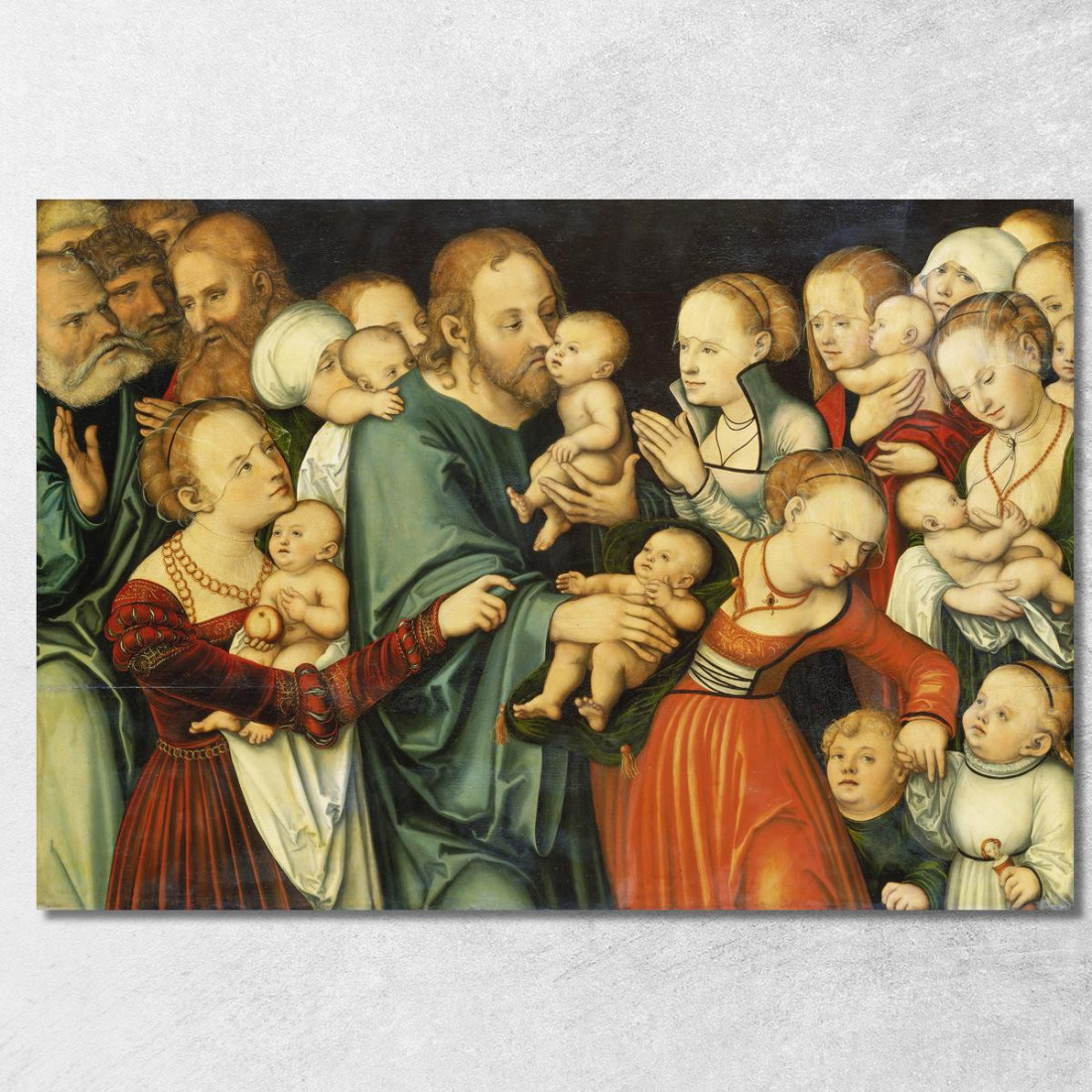 Cristo Che Benedice I Bambini 2 Lucas Cranach the Elder lce12 quadro stampato su tela