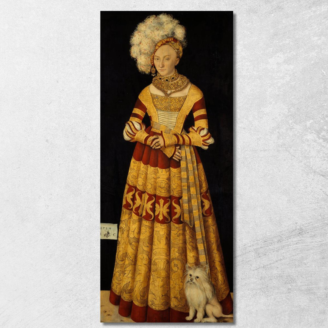 Duchessa Caterina Di Meclemburgo Lucas Cranach the Elder lce16 quadro stampato su tela