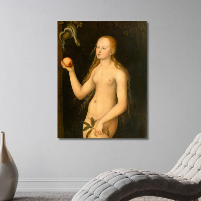 Eva 2 Lucas Cranach the Elder lce18 quadro stampato su tela