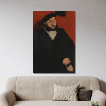 Giovanni (1498–1537) Duca Di Sassonia Lucas Cranach the Elder lce20 quadro stampato su tela