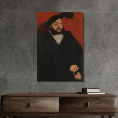 Giovanni (1498–1537) Duca Di Sassonia Lucas Cranach the Elder lce20 quadro stampato su tela