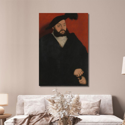 Giovanni (1498–1537) Duca Di Sassonia Lucas Cranach the Elder lce20 quadro stampato su tela