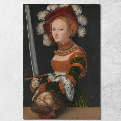 Giuditta Con La Testa Di Oloferne Lucas Cranach the Elder lce23 quadro stampato su tela