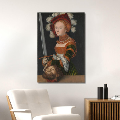 Giuditta Con La Testa Di Oloferne Lucas Cranach the Elder lce23 quadro stampato su tela