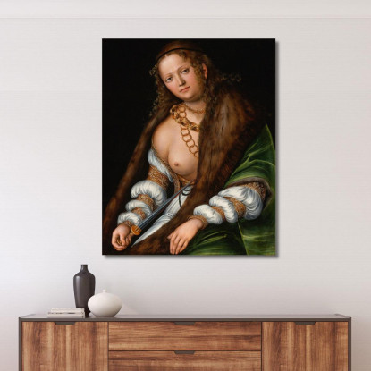 Lucrezia 2 Lucas Cranach the Elder lce24 quadro stampato su tela