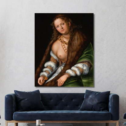 Lucrezia 2 Lucas Cranach the Elder lce24 quadro stampato su tela