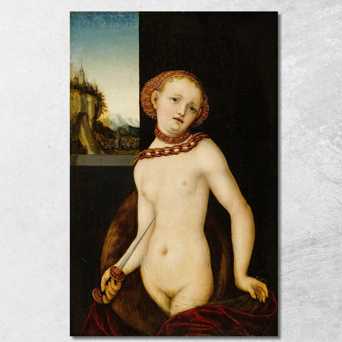 Lucrezia 3 Lucas Cranach the Elder lce25 quadro stampato su tela