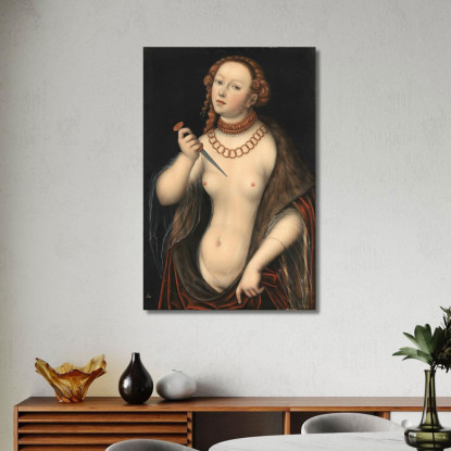 Lucrezia 7 Lucas Cranach the Elder lce29 quadro stampato su tela