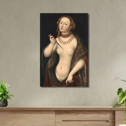 Lucrezia 7 Lucas Cranach the Elder lce29 quadro stampato su tela