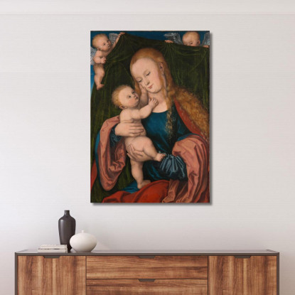 Madonna Col Bambino 3 Lucas Cranach the Elder lce32 quadro stampato su tela