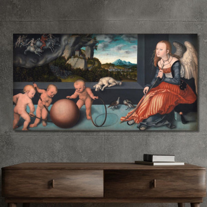 Malinconia Lucas Cranach the Elder lce39 quadro stampato su tela