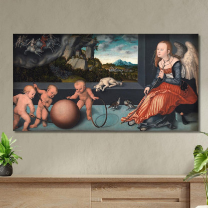 Malinconia Lucas Cranach the Elder lce39 quadro stampato su tela