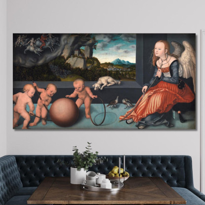 Malinconia Lucas Cranach the Elder lce39 quadro stampato su tela