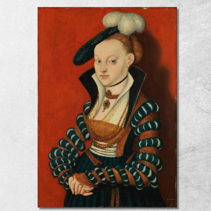Ritratto Di Christiane Di Eulenau Lucas Cranach the Elder lce47 quadro stampato su tela