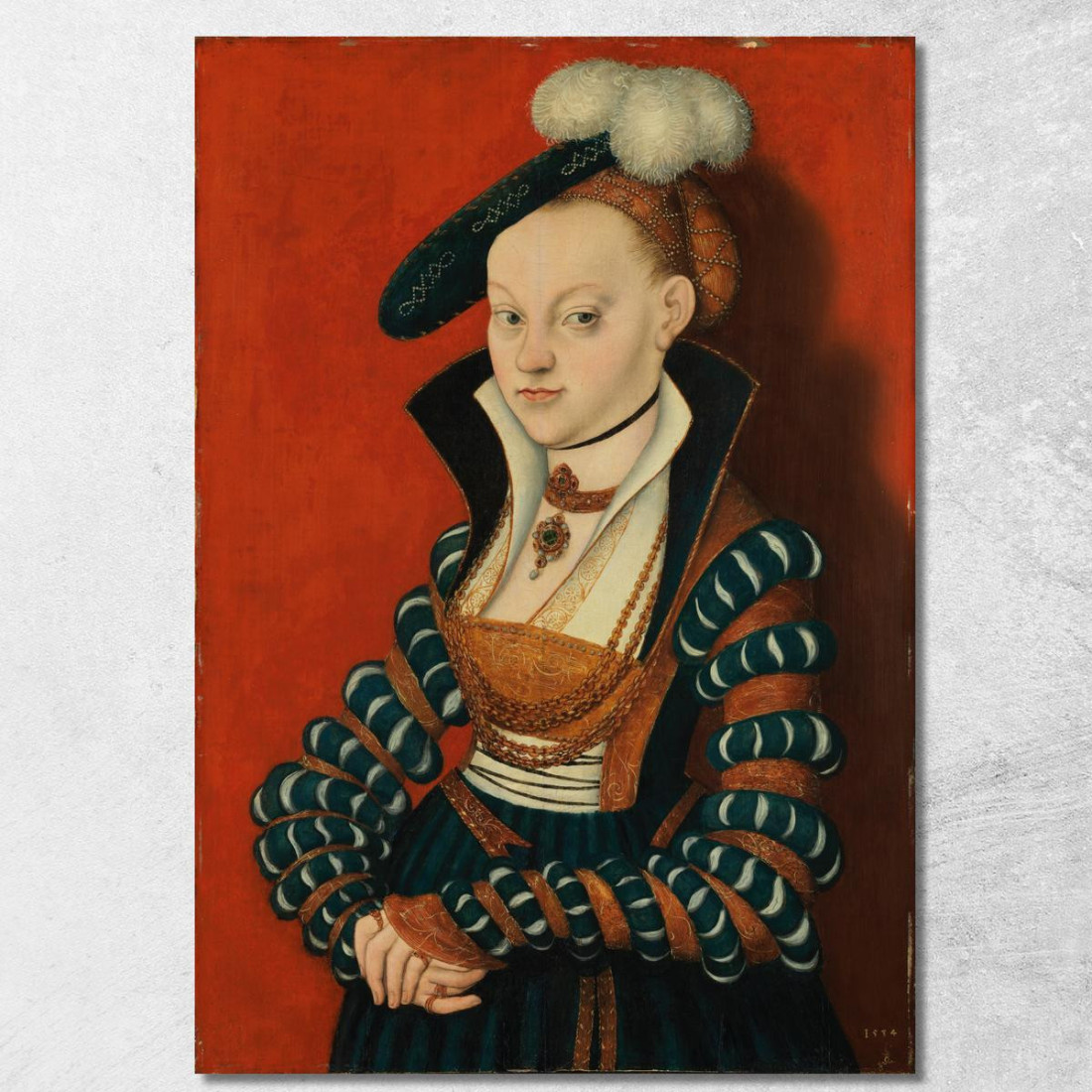 Ritratto Di Christiane Di Eulenau Lucas Cranach the Elder lce47 quadro stampato su tela