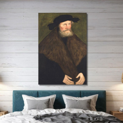 Ritratto Del Duca Enrico Il Devoto Di Sassonia Lucas Cranach the Elder lce48 quadro stampato su tela