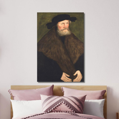 Ritratto Del Duca Enrico Il Devoto Di Sassonia Lucas Cranach the Elder lce48 quadro stampato su tela