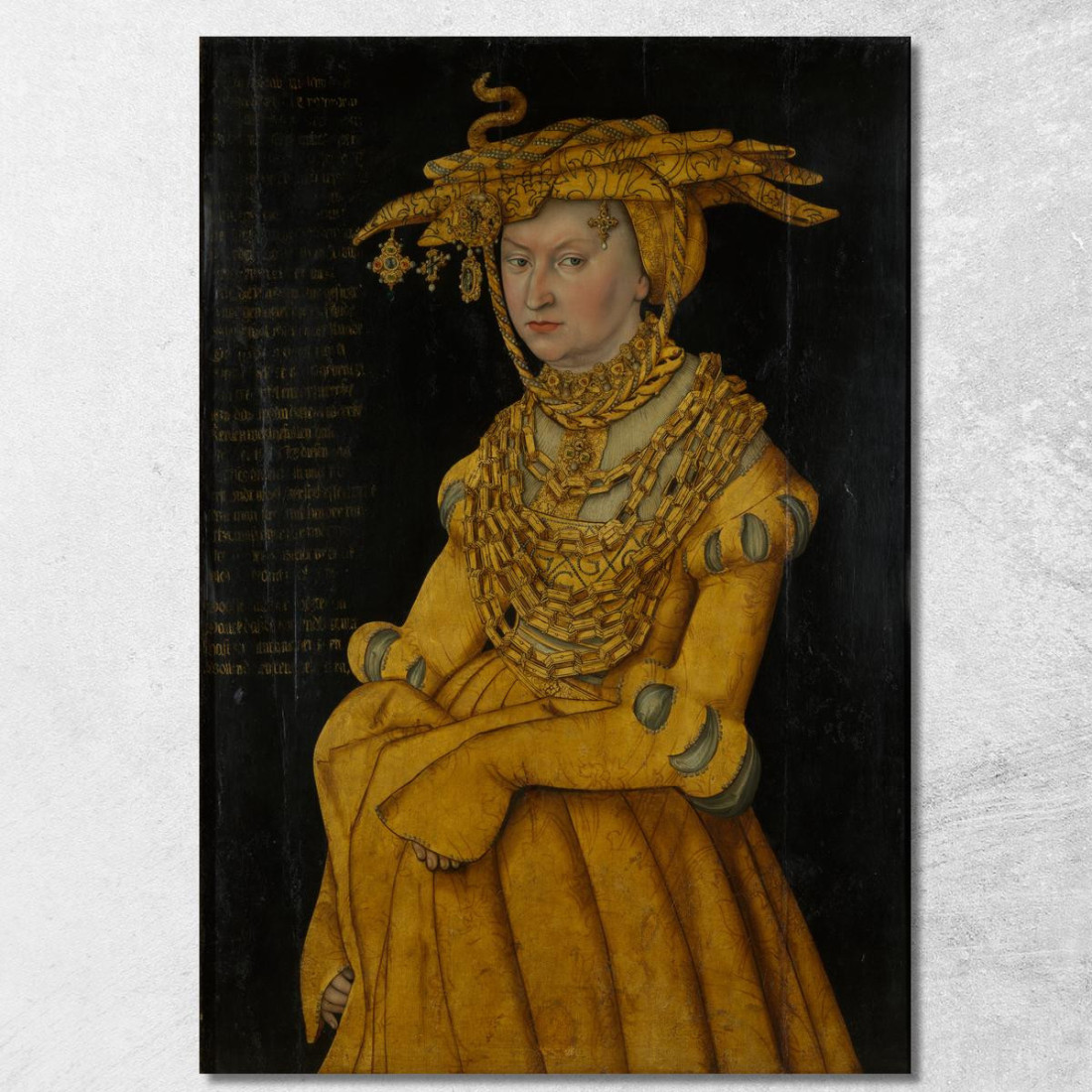 Ritratto Della Duchessa Caterina Lucas Cranach the Elder lce54 quadro stampato su tela