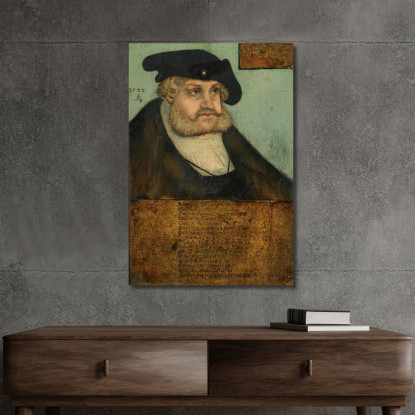 Ritratto Dell'Elettore Federico Iii Il Saggio Di Sassonia 1463-1525 Lucas Cranach the Elder lce55 quadro stampato su tela