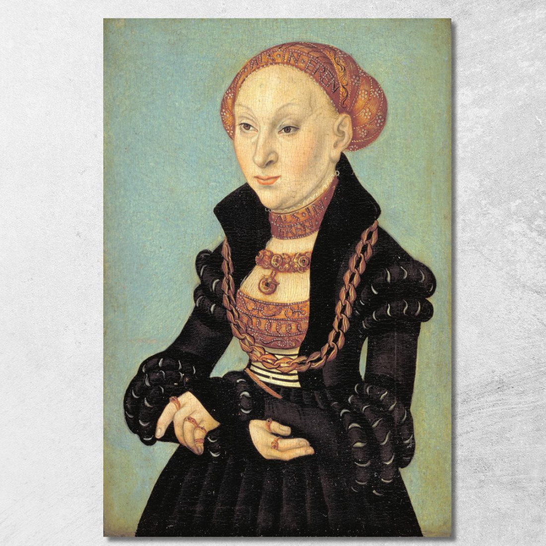 Ritratto Dell'Elettrice Sibilla Di Sassonia 1510-1569 Lucas Cranach the Elder lce56 quadro stampato su tela