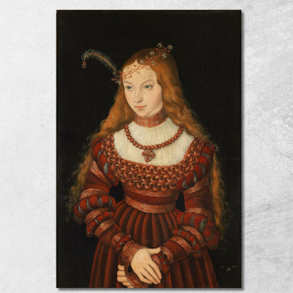 Sibilla Di Cleves Lucas Cranach the Elder lce60 quadro stampato su tela