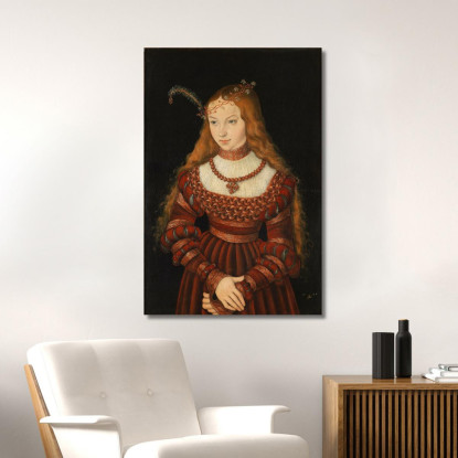 Sibilla Di Cleves Lucas Cranach the Elder lce60 quadro stampato su tela
