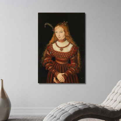 Sibilla Di Cleves Lucas Cranach the Elder lce60 quadro stampato su tela