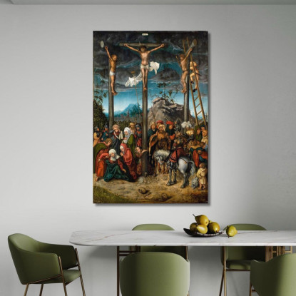 La Crocifissione 2 Lucas Cranach the Elder lce62 quadro stampato su tela
